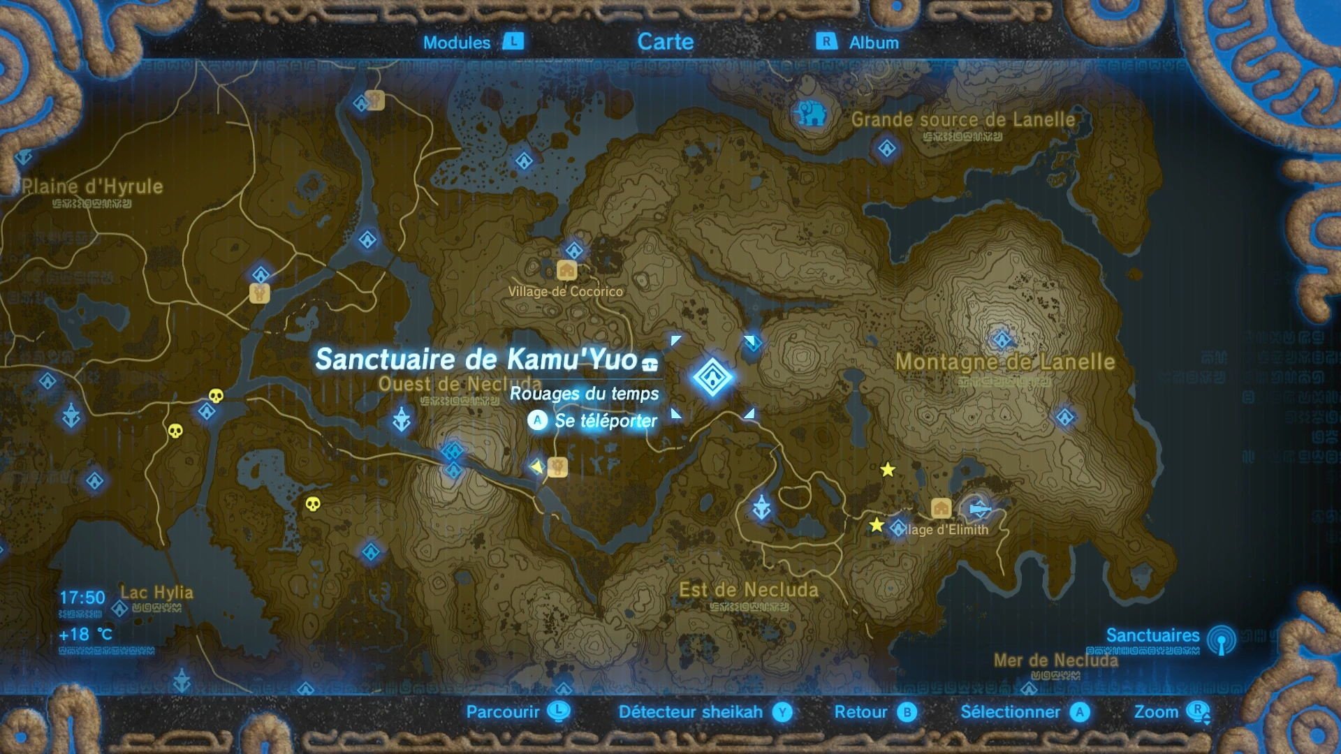 Zelda Breath of the Wild Statue maudite + sanctuaire Millenium