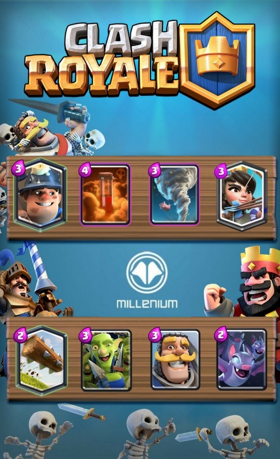 Clash Royale Deck Mineur contrôle Soking Millenium