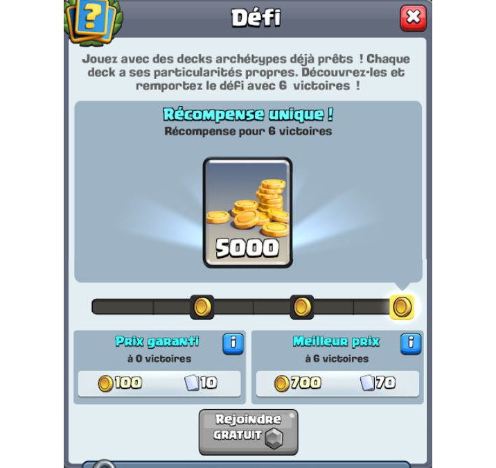 Clash Royale : Défi des decks archétypes - Millenium