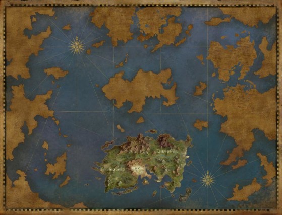 La carte des terres du Milieu telle qu'on la connaît actuellement ! - Lost Ark