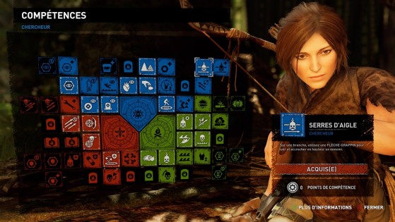 L'arbre de compétences - Shadow of the Tomb Raider