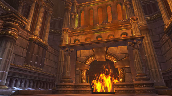 Ulduar, c'était d'abord une zone graphiquement magnifique. Pendant tout le raid, le gigantisme des lieux fait qu'on s'y sent minuscule. - World of Warcraft