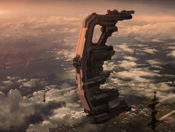 Concept d'un vaisseau de transport Xi'an de taille capitale - Star Citizen