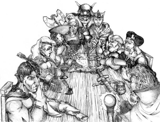 Conseil de l'Alliance de Lordaeron (source : manuel du jeu Warcraft II) - WoW : Classic