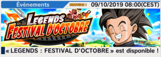 Legends : Festival d'Octobre - Dragon Ball Legends