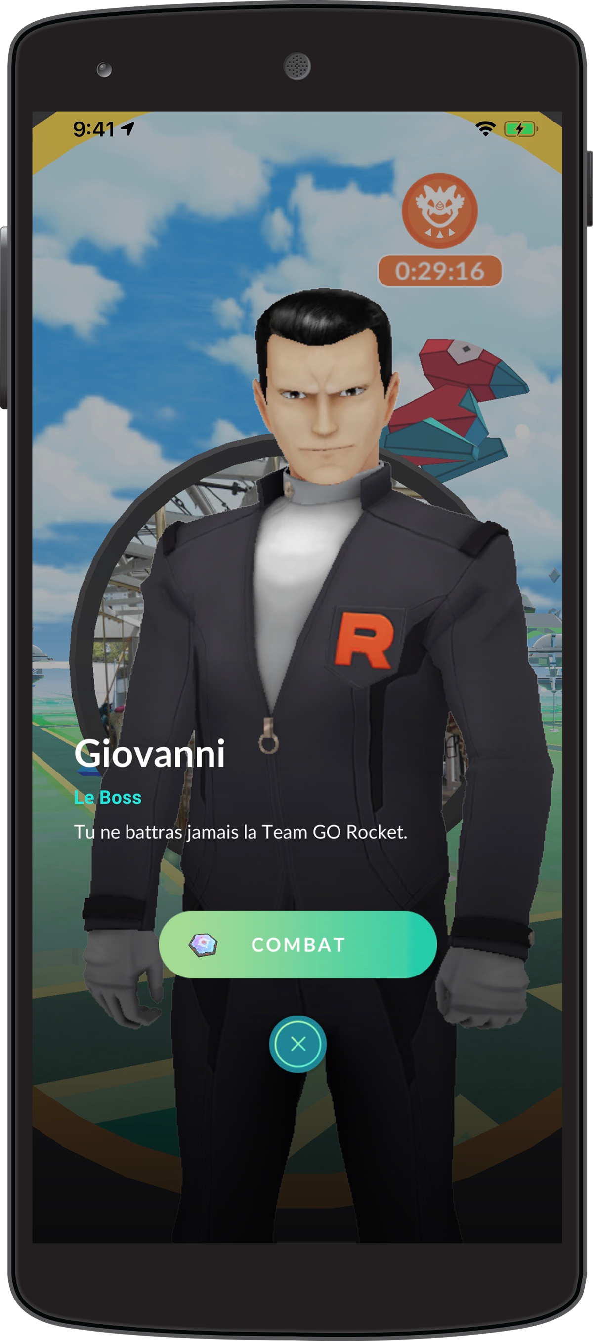 Pokemon GO Boss de la Team Rocket, Giovanni, Radar Rocket Millenium