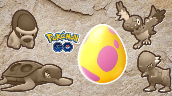 Pokemon GO : Pokémon Fossile dans les œufs de 7km