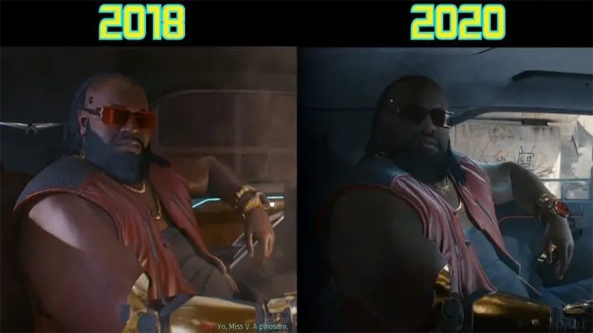 《Cyberpunk 2077》：影片中 2018 年與 2020 年圖形的比較