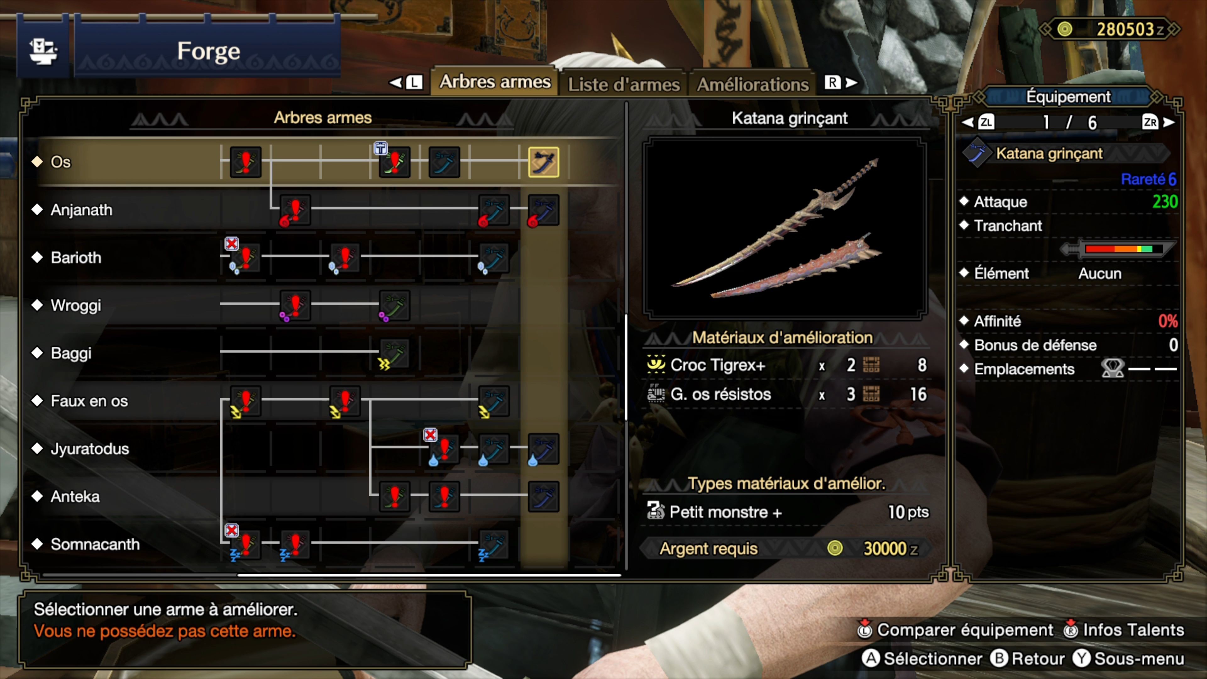 Build Épée longue Monster Hunter Rise Choix d