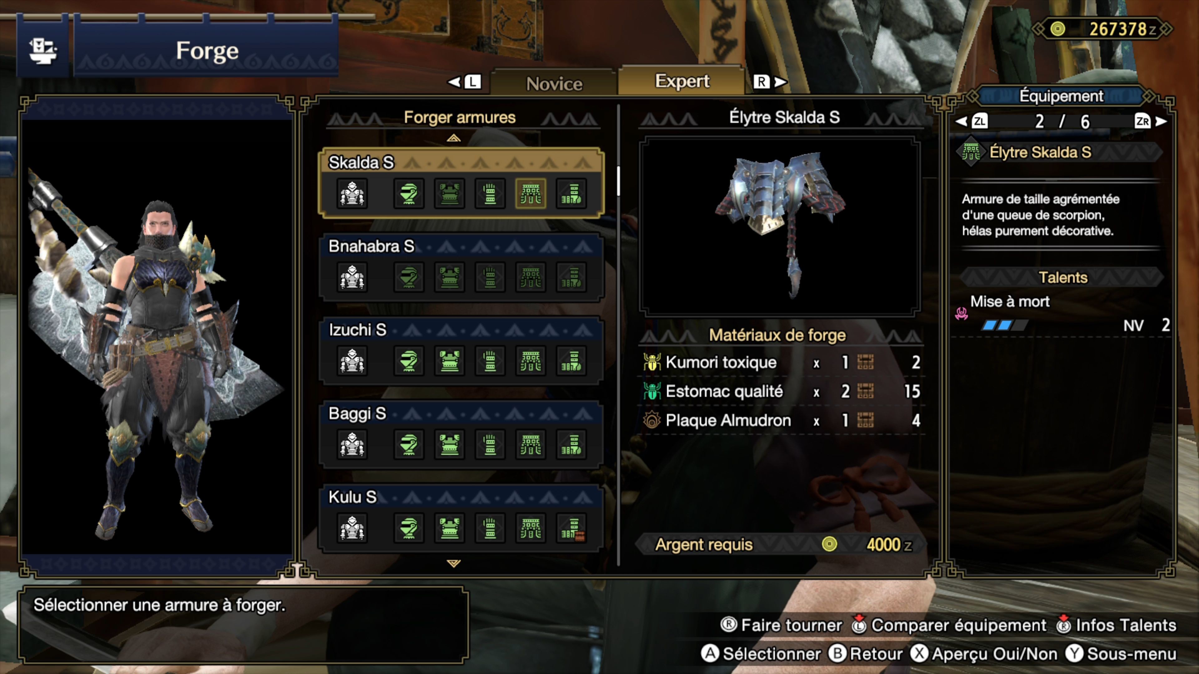 Build Épée longue Monster Hunter Rise Choix d