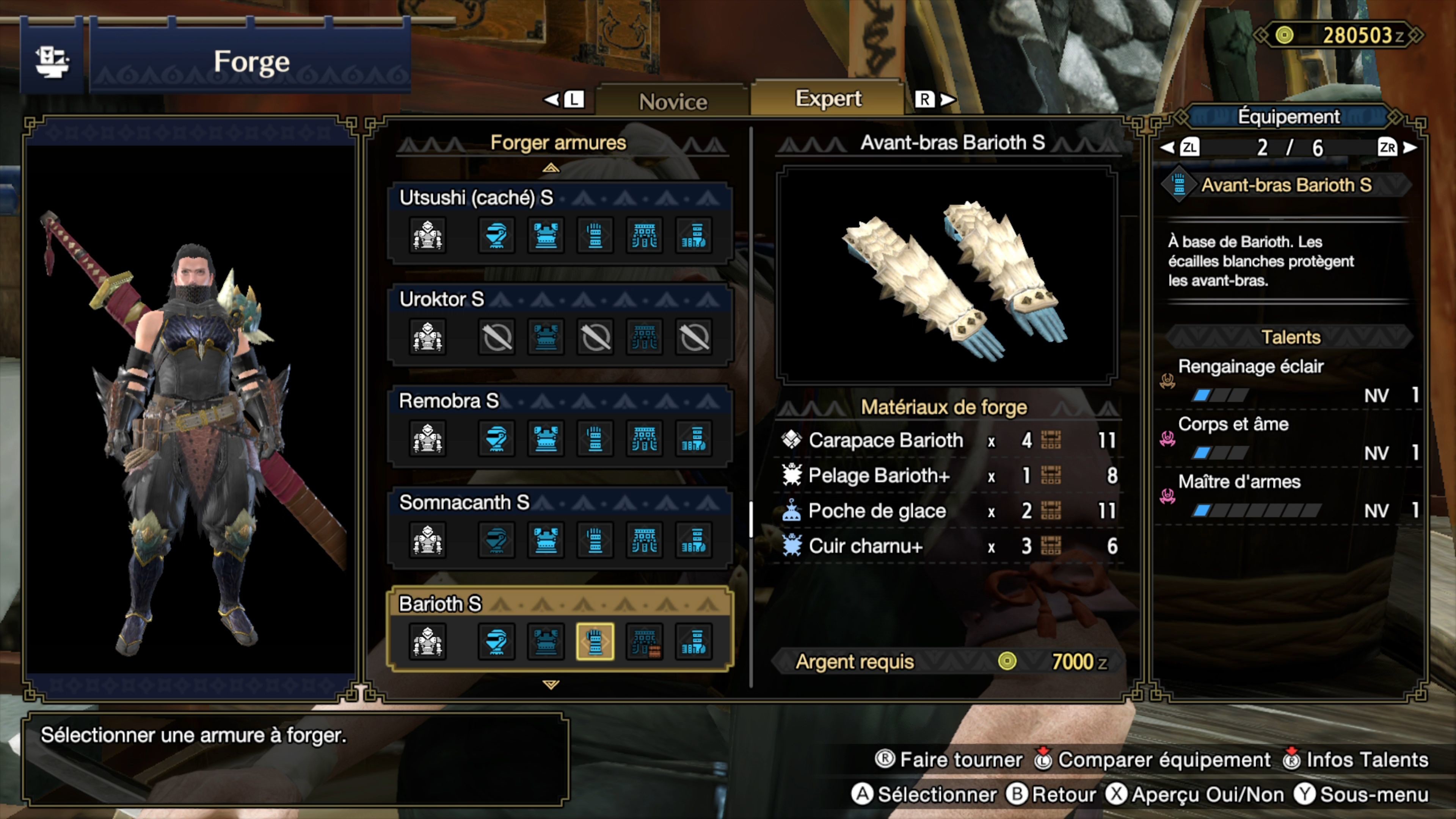 Build Épée longue Monster Hunter Rise Choix d