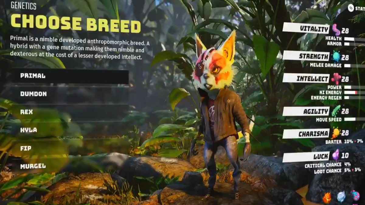 Biomutant：選擇你的種族、外表和屬性