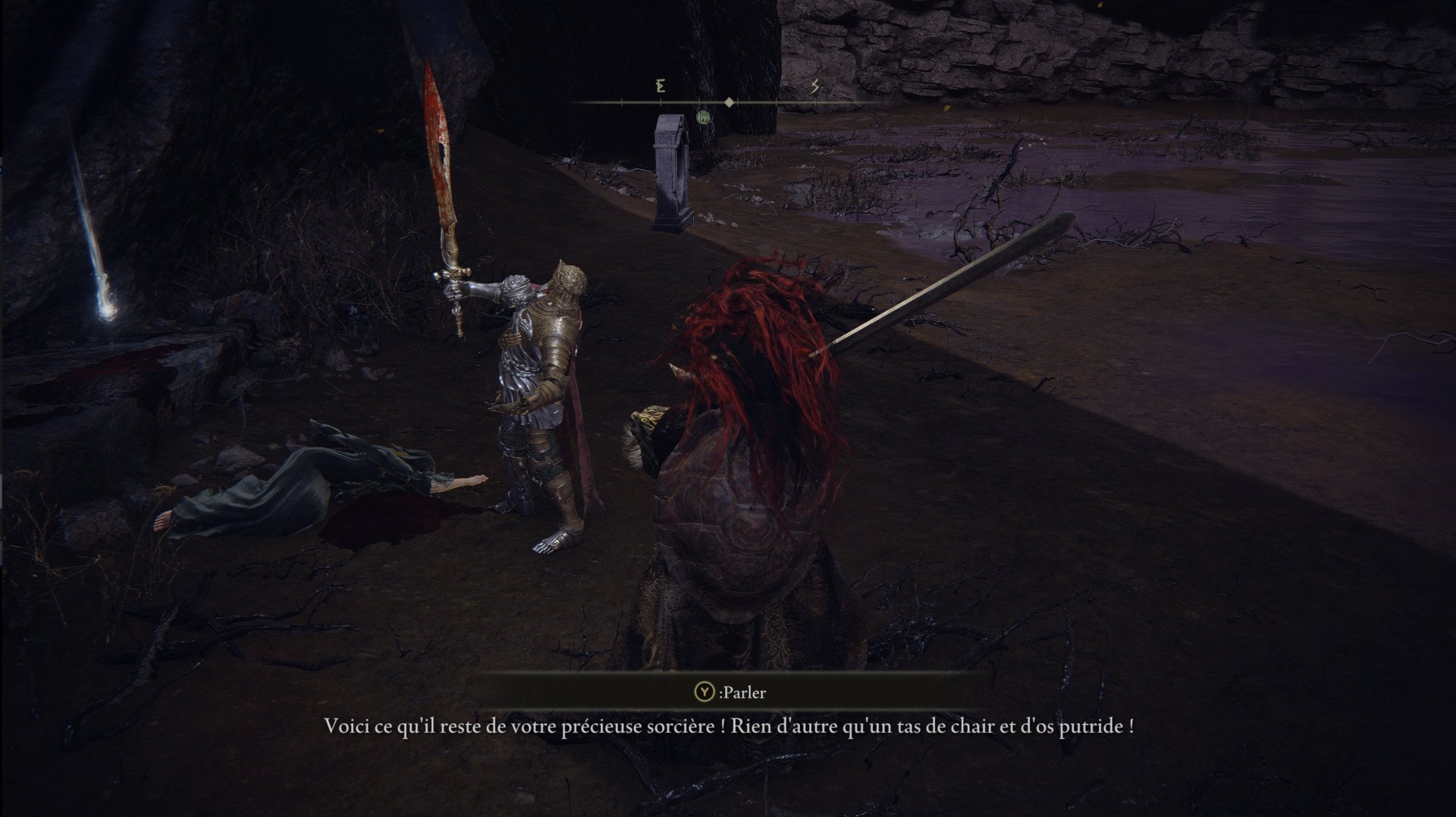 Fia Elden Ring Quêtes, Se faire étreindre et la dague érodée Millenium