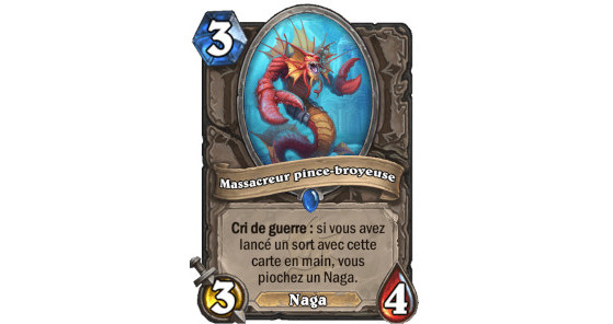 A (rare) synergy from Naga to Naga that allows you to tutorial the Commander - Hearthstone