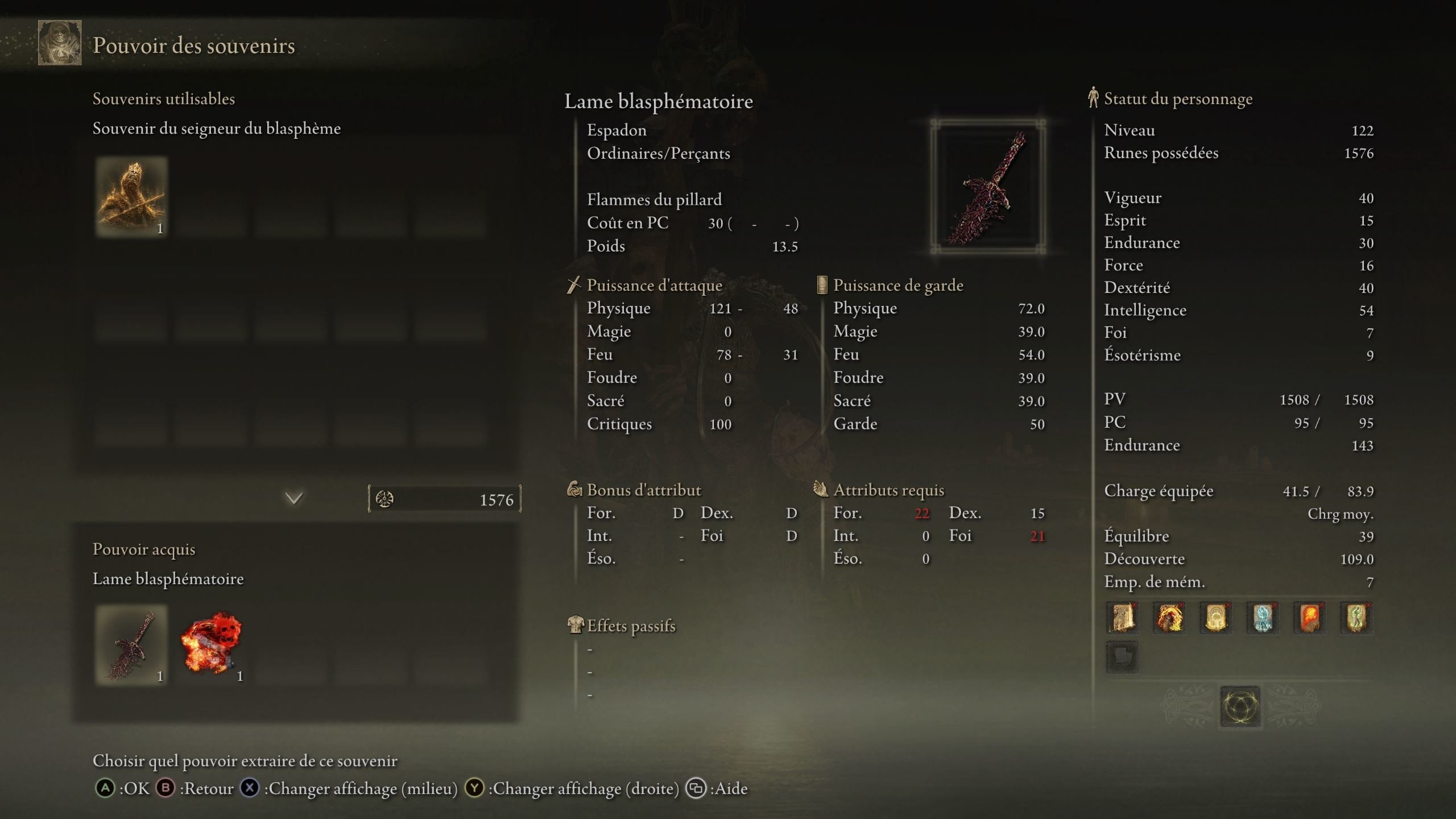 Lame blasphématoire Elden Ring comment la récupérer ? Millenium