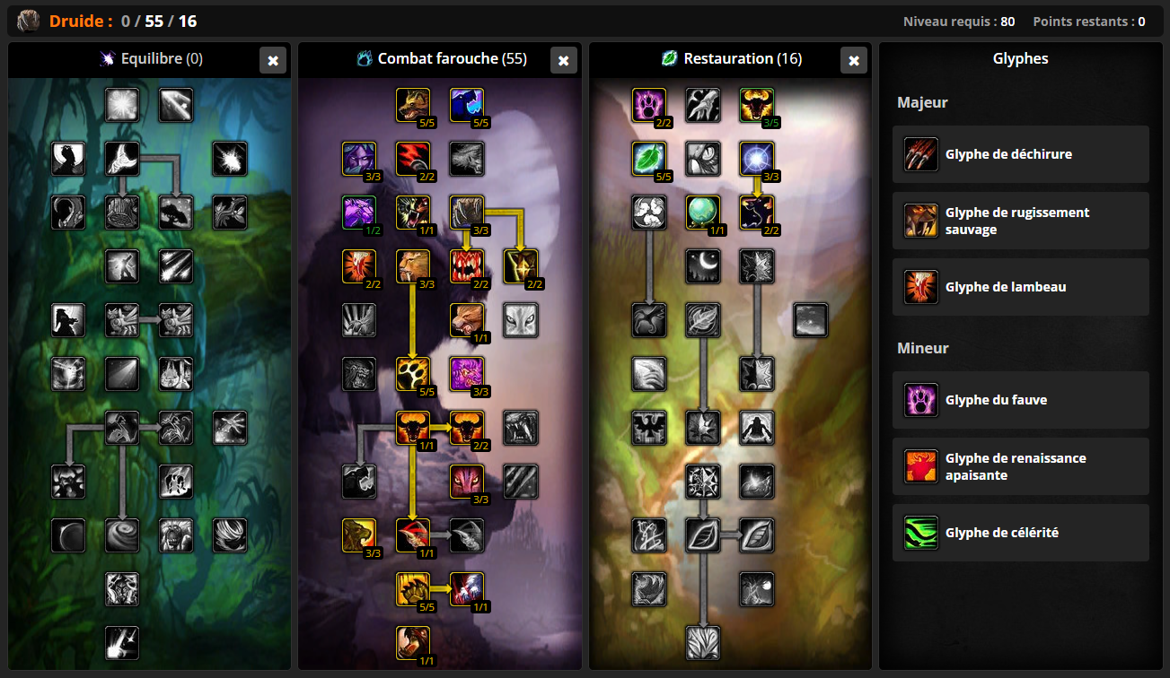 WoW Druide Combat farouche DPS WotLK Classic : Guide de classe de la ...