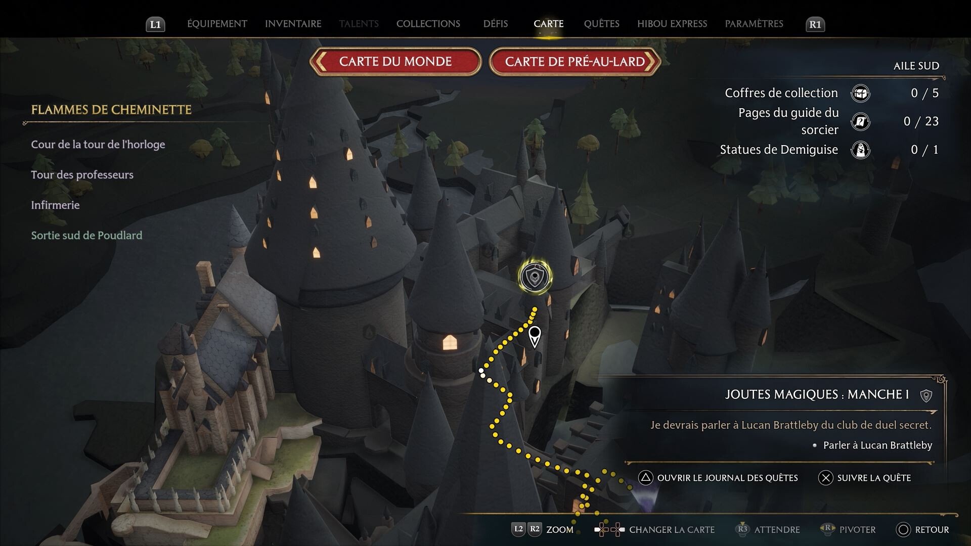 Début Hogwarts Legacy Baguette, Richard Choucas... Soluce de vos premières heures à Poudlard