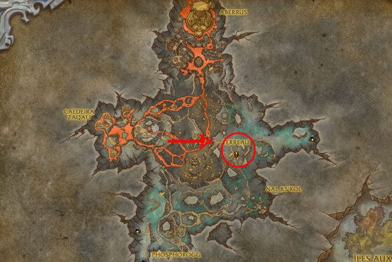 Localisation des Flairans - World of Warcraft