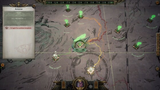 La carte du secteur à découvrir - Warhammer 40,000: Rogue Trader