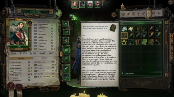 Fiche de personnage et inventaire - Warhammer 40,000: Rogue Trader