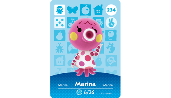 Carte Amiibo de Marina - Animal Crossing New Horizons