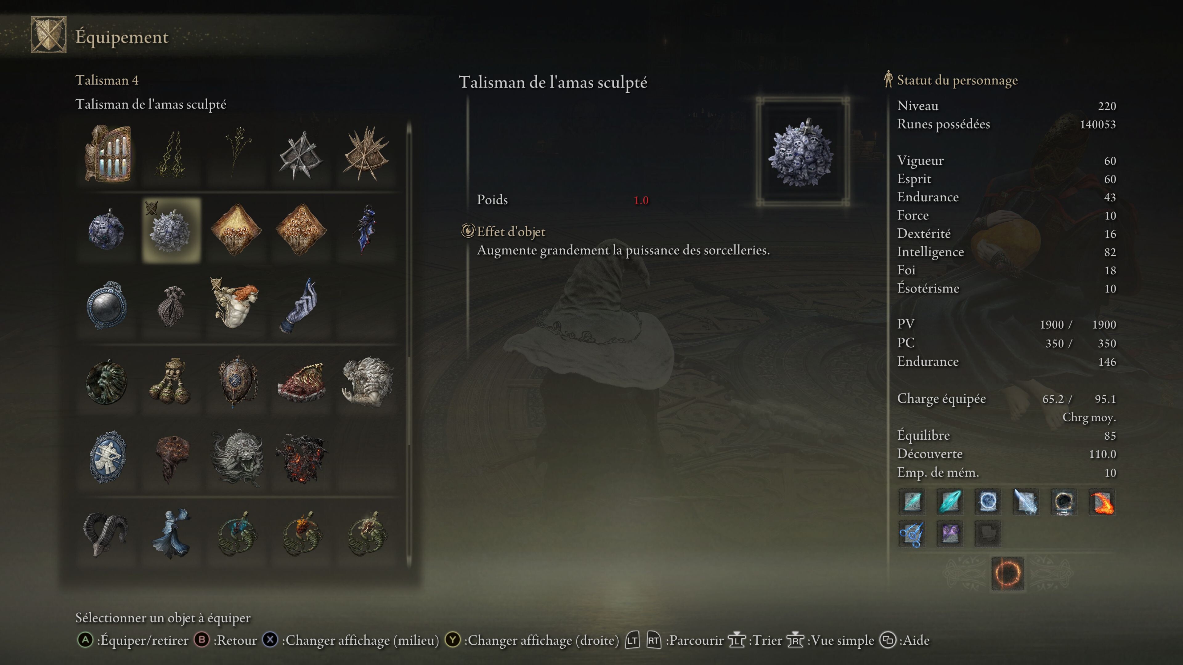 Build Sorcier Épines impénétrables Saignement Elden Ring Shadow of the Erdtree Choix d