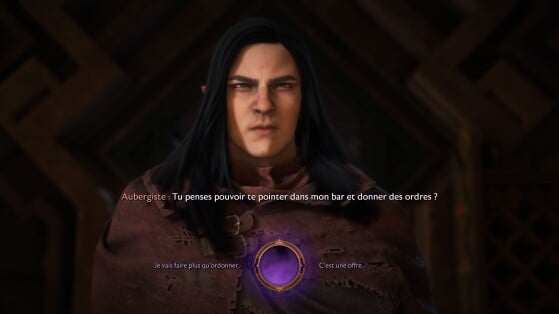 Je vais faire plus qu'ordonner ou C'est une une offre dans le Bar Dragon Age Veilguard : Quel est le meilleur choix ?