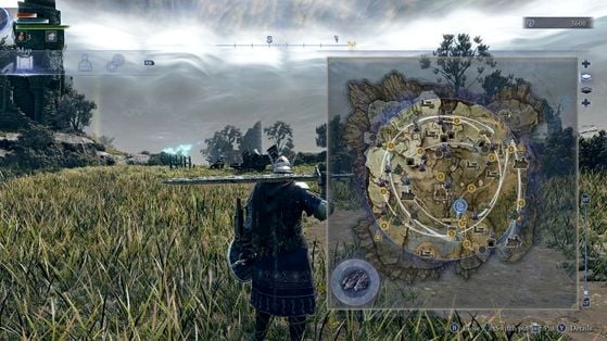 Carte de Limveld Elden Ring Nightreign : Liste des points d'intérêt et comment savoir où aller ?
