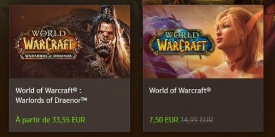 WoW : jeu a prix réduit