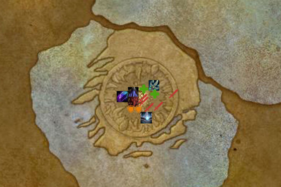Idée de positionnement basique pour la Cabale insatiable - World of Warcraft