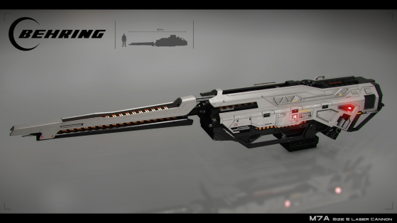 Le M7A, un canon laser de taille 5 de la marque Behring - Star Citizen