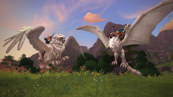 Le Serre-tempête albâtre à gauche - World of Warcraft