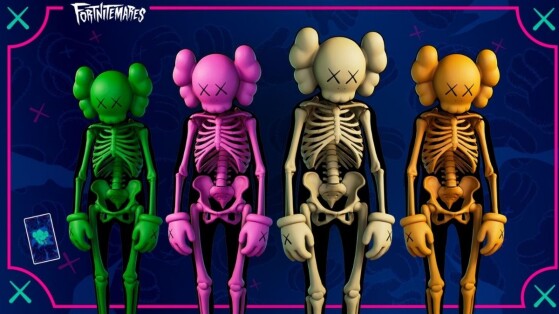 Fortnite : le skin Squelette Kaws dans la boutique du 18 octobre 2021