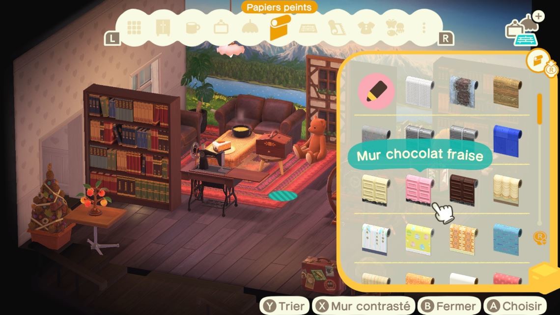 Comment mettre des objets au plafond et créer des murs contrastés sur Animal Crossing New