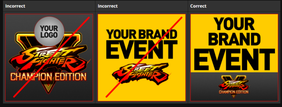 Les façons correctes et incorrectes d'utiliser le logo du jeu - Street Fighter V