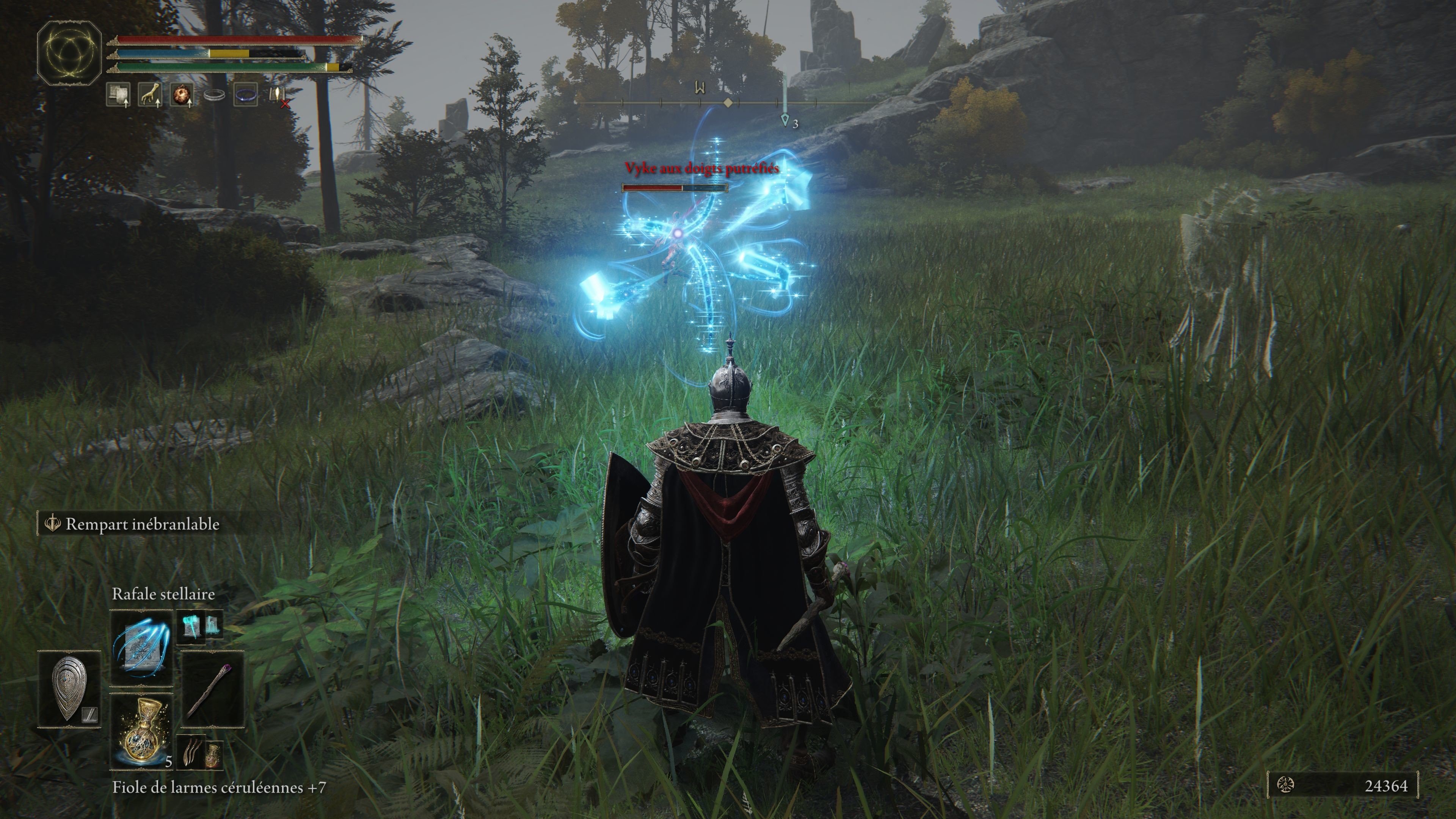 Vyke Elden Ring Position, Lance de guerre et fruit des doigts Millenium
