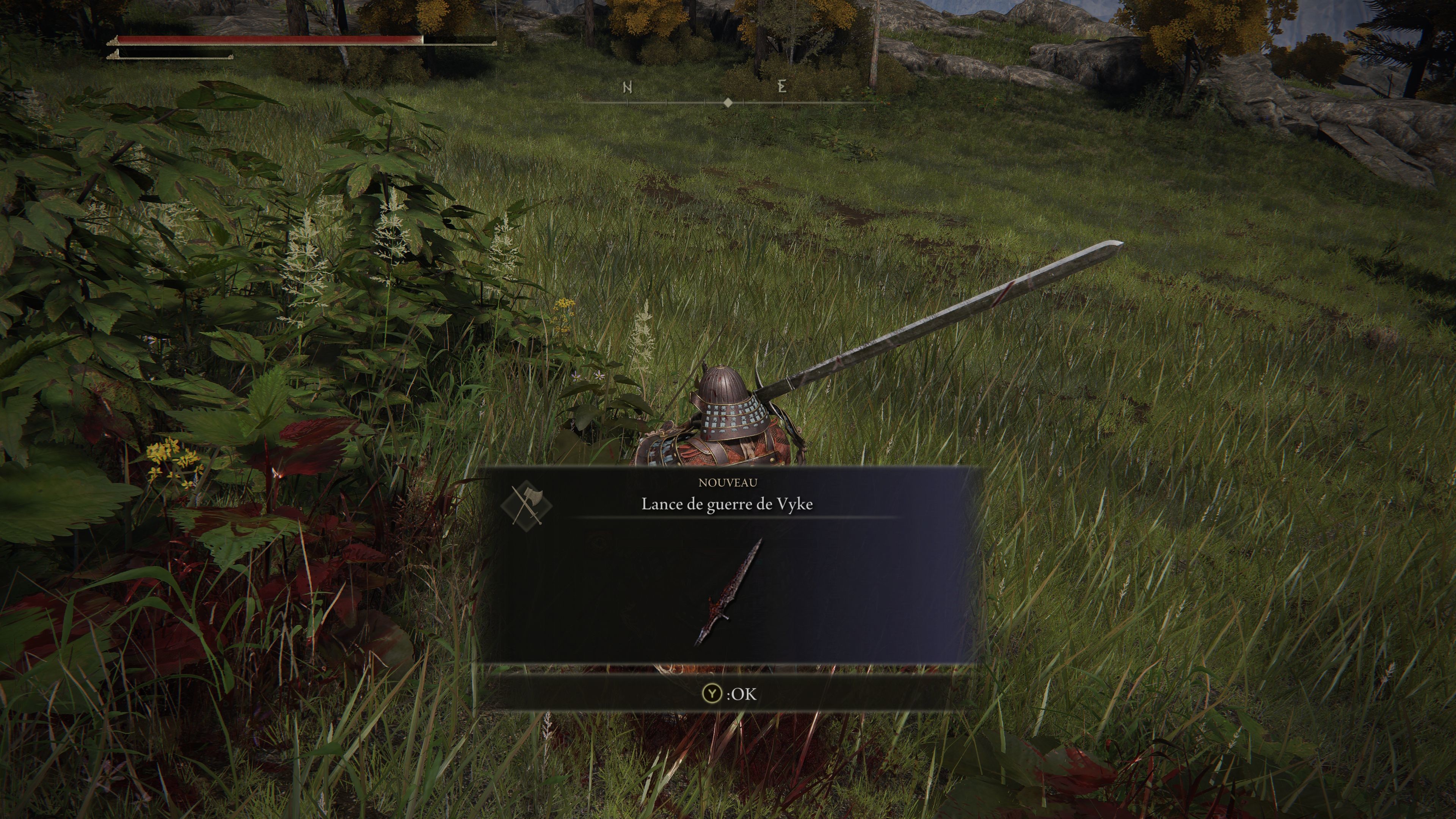 Vyke Elden Ring Position, Lance de guerre et fruit des doigts Millenium