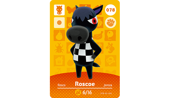 Carte Amiibo de Rosco - Animal Crossing New Horizons