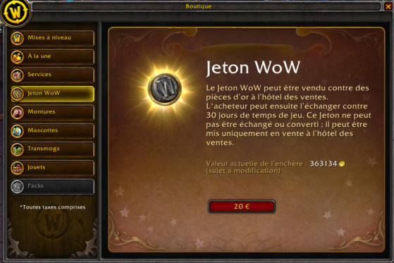 Le Jeton WoW. - Diablo Immortal