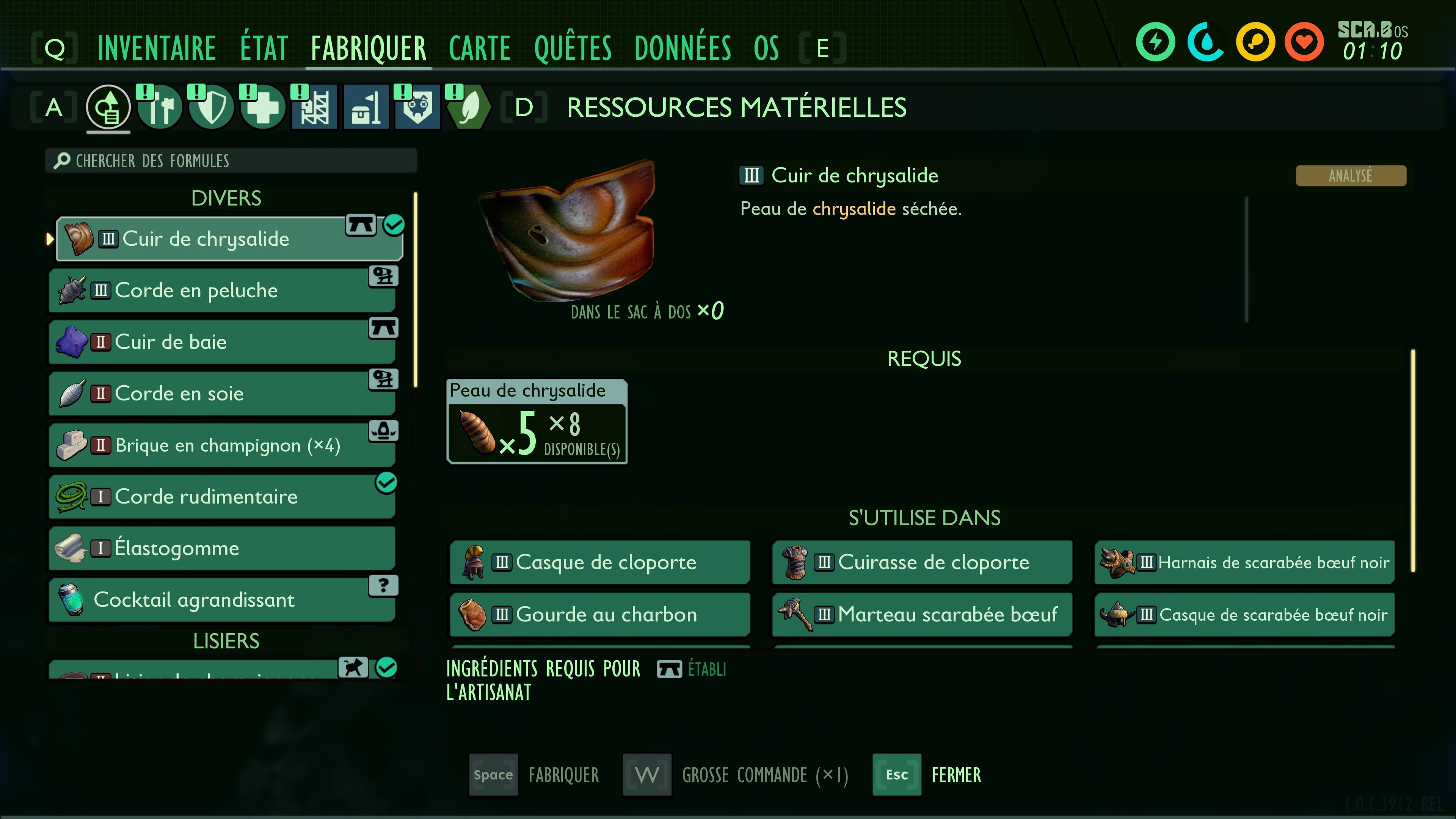 Chrysalides Grounded Position et comment les récolter ? Millenium