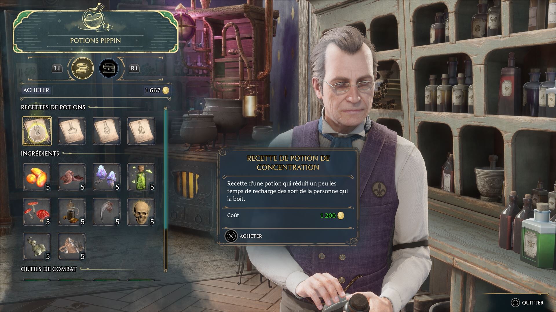 Hogwarts Legacy : Compléter les Devoirs du Professeur Sharp avec les ...