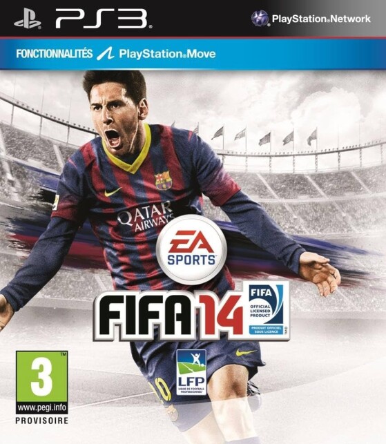FIFA 14 couverture avec Lionel Messi - FIFA 23