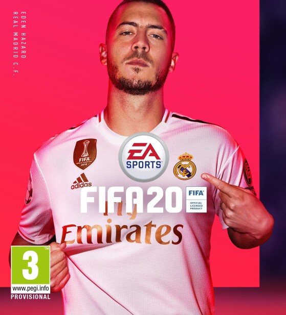 FIFA 20 couverture avec Eden Hazard - FIFA 23
