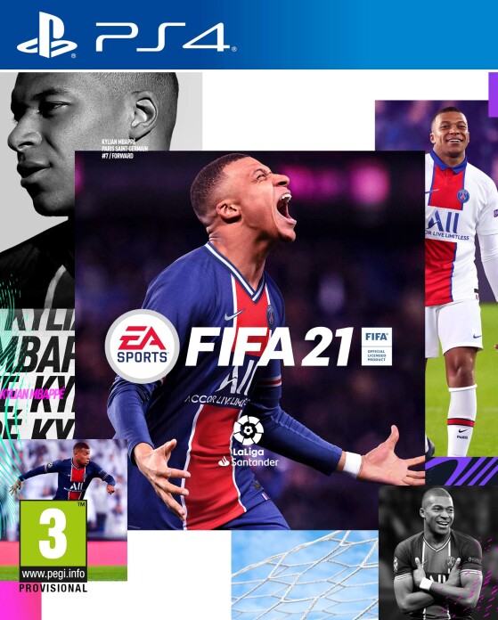 FIFA 21 couverture avec Kylian Mbappé - FIFA 23