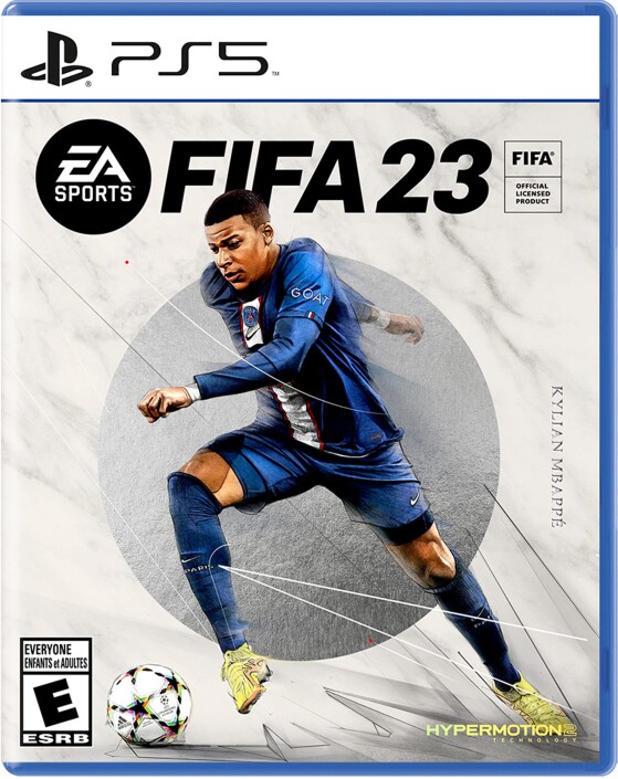 FIFA 23 couverture avec Kylian Mbappé - FIFA 23