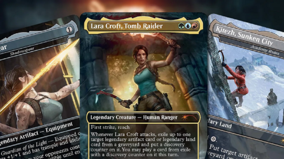 Après Le Seigneur des Anneaux, c'est au tour de Lara Croft de faire ses débuts dans ce célèbre jeu de cartes à collectionner