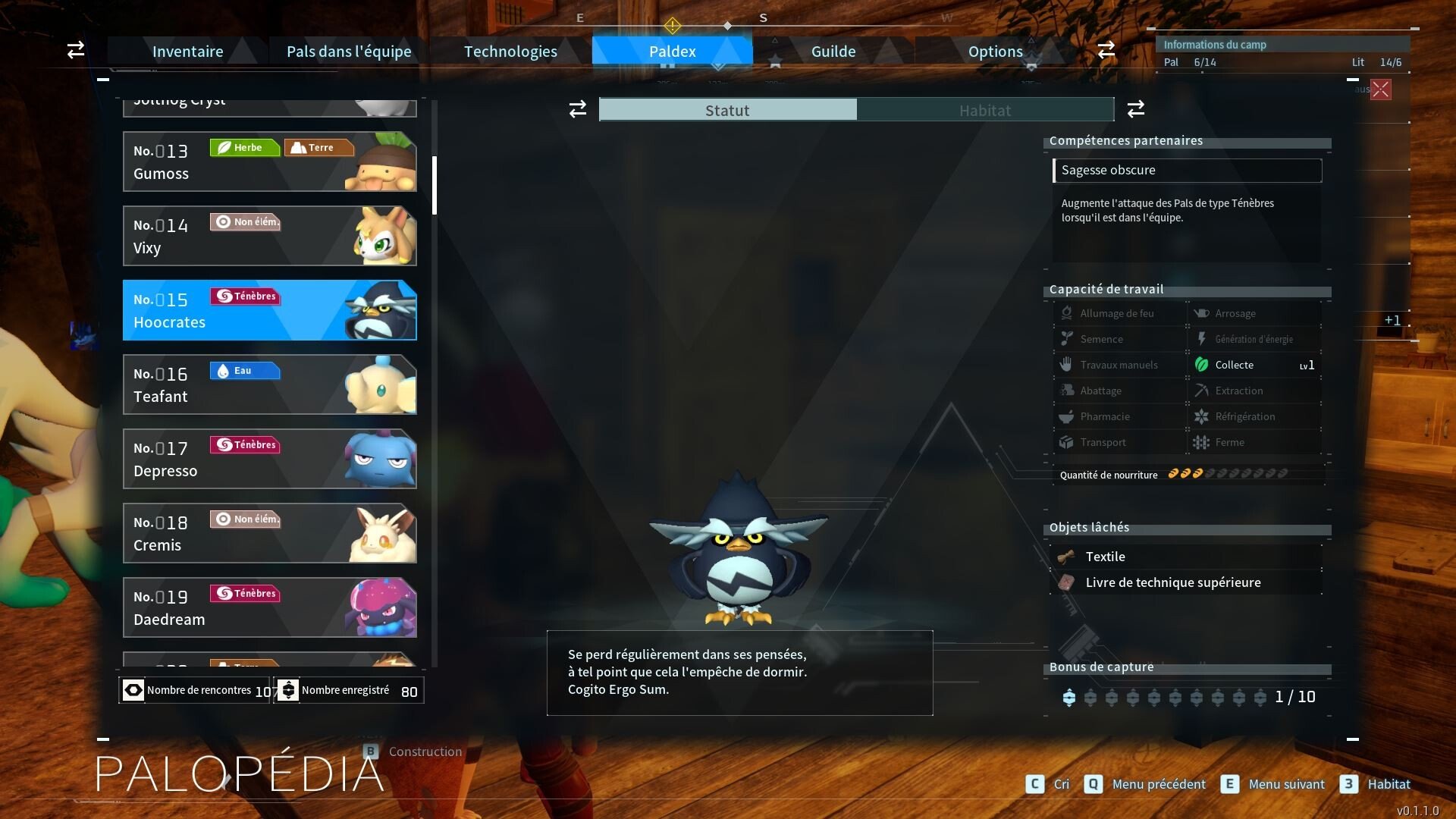 Хукрат - ночной пал Palworld