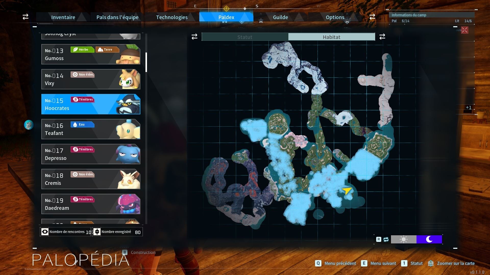 Хукрат - место место обитания пала Palworld