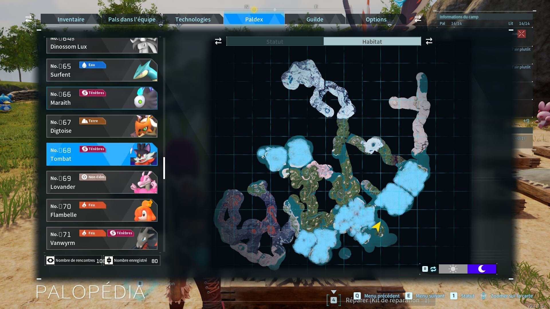 Томбат - где найти маунта Palworld