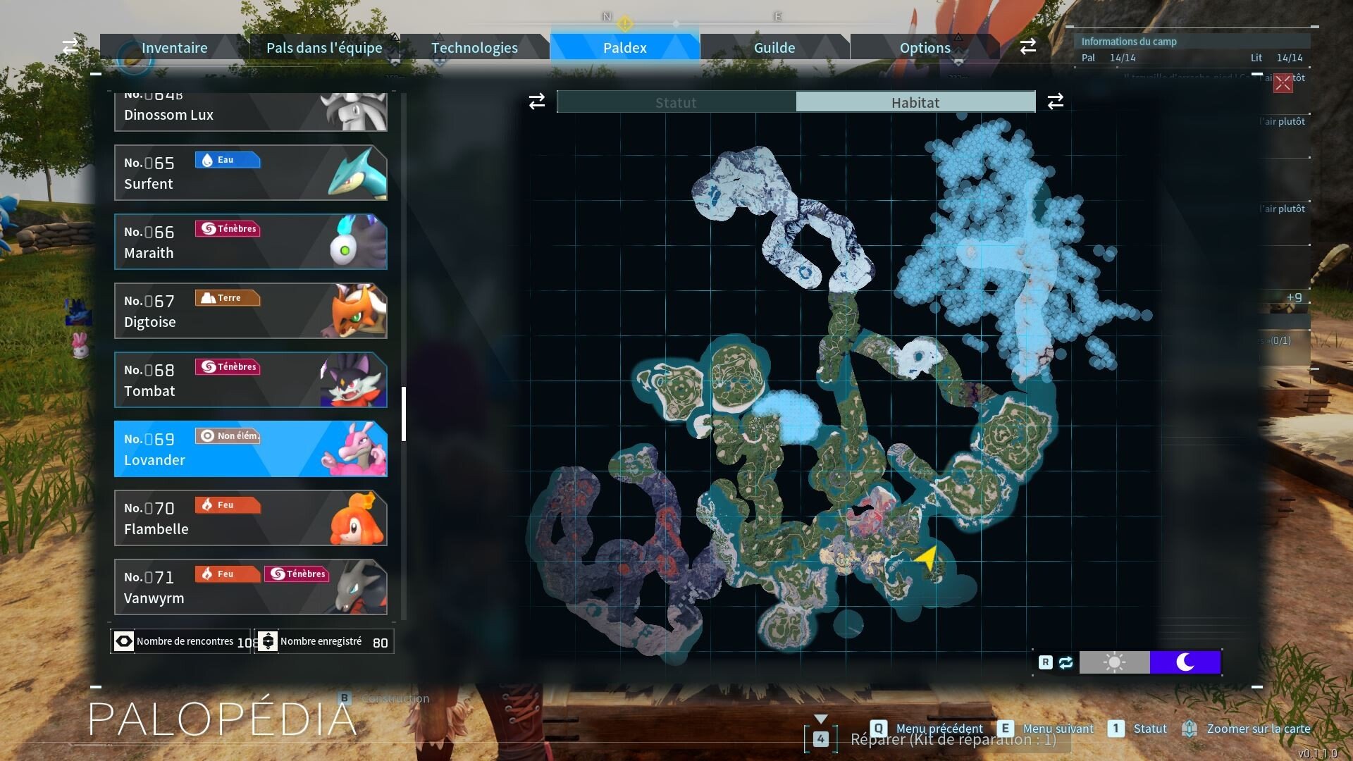 Ловандер - где найти пала Palworld